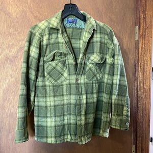 Vintage wool Pendleton shirt green